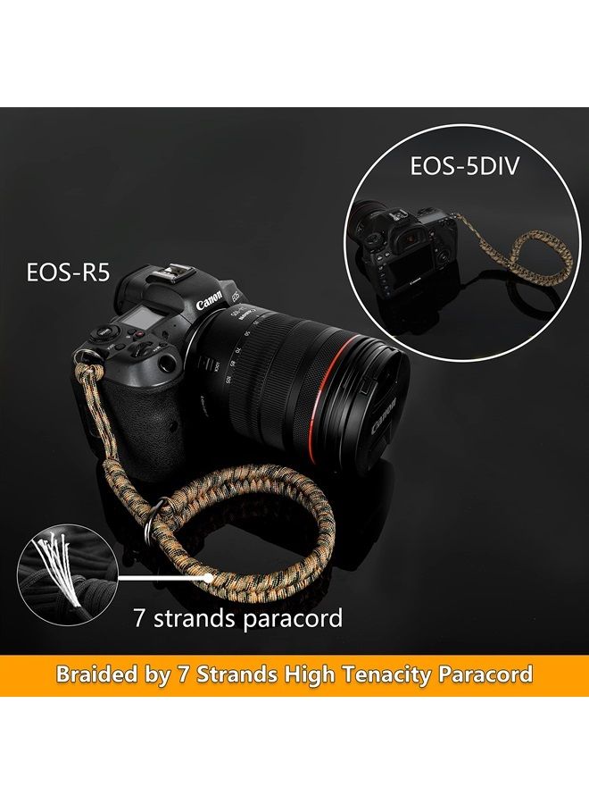 Sunya Camera Wrist Strap for Photographers Paracord Rope Camera Hand Strap Compatible for DSLR or Mirrorless Camera - Image 3