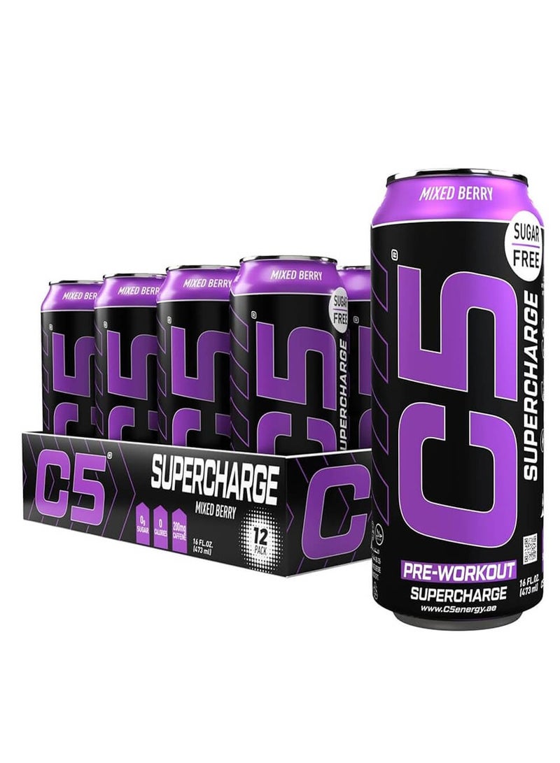 C5 Supercharge 473ml Mixed Berry Pack of 12 - Image 1