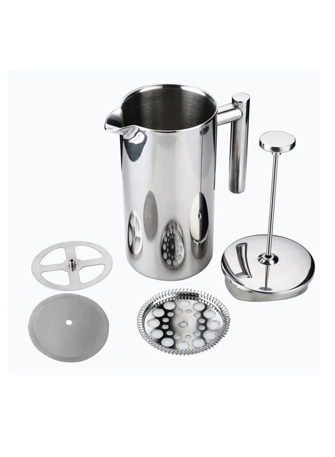 Liying 800ml French Press Coffee Maker, Sturdy Insulated Coffee Press, Stainless Steel Mini Camping Coffee Maker, Small French Press, Elegant Travel Coffee Pot, 1-4 Cup Capacity  - Image 3