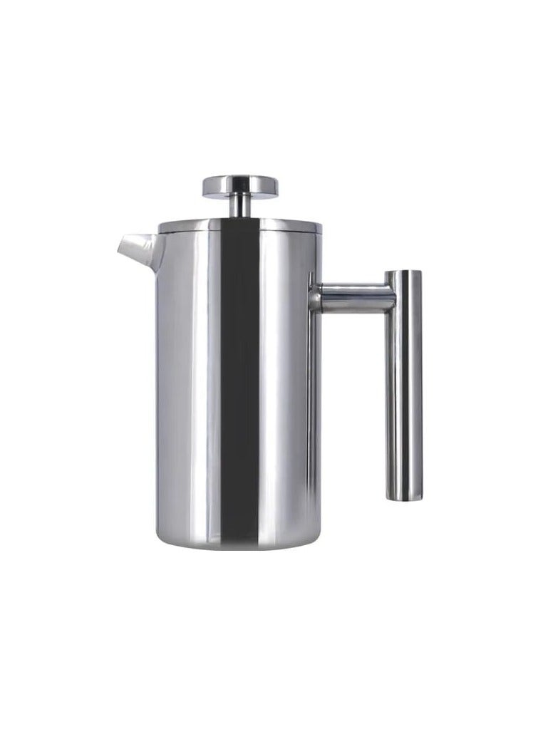 Liying 800ml French Press Coffee Maker, Sturdy Insulated Coffee Press, Stainless Steel Mini Camping Coffee Maker, Small French Press, Elegant Travel Coffee Pot, 1-4 Cup Capacity  - Image 1