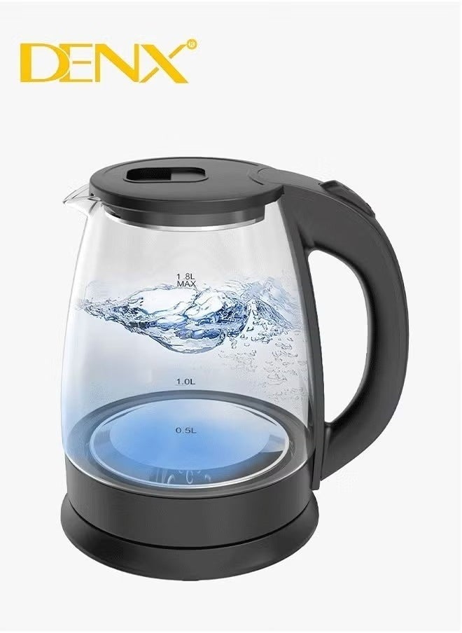 Denx Glass Electric Kettle, Capacity 1.8 Liters, 1500 Watts - Image 5