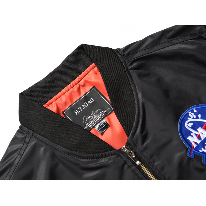 men's baseball uniform pilot jacket sports casual plus size men's jacket - Image 5