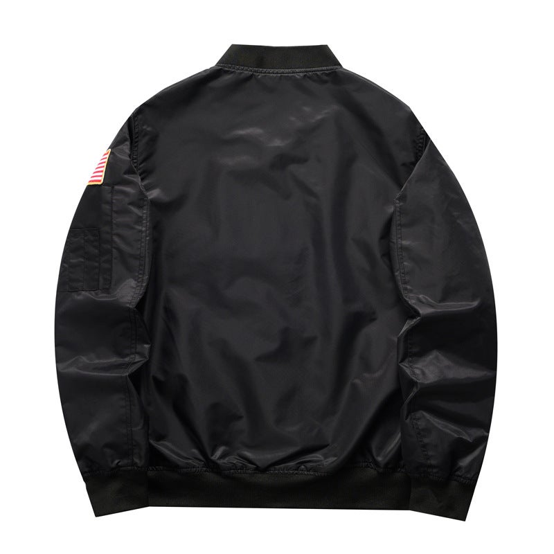 men's baseball uniform pilot jacket sports casual plus size men's jacket - Image 4