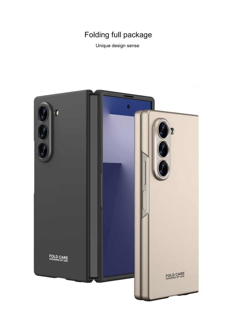 GKK Stylish Slim Protective Case Compatible with Samsung Galaxy Z Fold 7 5G (2025) , Elastic Shock Absorption, Lightweight, Anti-Scratch, Bumper Hardcase, Full-Cover Hard Shell - Image 3