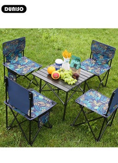 7 Piece Folding Camping Table Chair Set,Aluminum Roll Up Portable Picnic Table Outdoor Lightweight Folding Table with Carry Bag, Portable Folding Travel Table Chair for Outdoor Indoor Picnic Party BBQ Hiking Patio Garden Backyard(1*Table&6*Chairs) - pzsku/Z0199632EC103EAFA16F0Z/45/1741049103/0b5d12cd-081a-4e22-a9e1-2a8dcbb7fc91