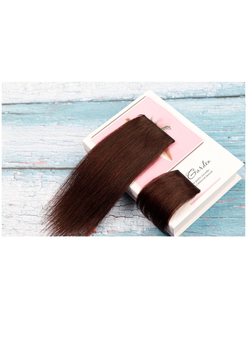 Estelle Nature HAIR Clip in Double Drawn Short Straight Invisible Hair pieces for Thinning Hair Adding Hair Volume Light Brown - Image 2