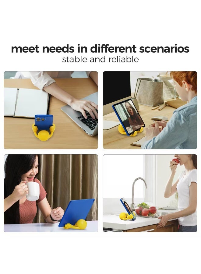LumiArk Cute Smile Face Phone Stand 360 Rotating Thumbs Multi Angle Adjustable Broad Compatibility - Image 5