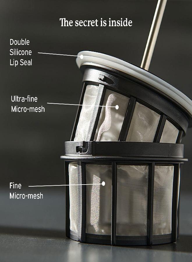 Espro ESPRO - P7 French Press - Double Walled Stainless Steel Insulated Coffee and Tea Maker with Micro-Filter, Keep Drinks Hot for Hours, Perfect for Home or Travel (Matte Black, 32 Ounce)  - Image 3