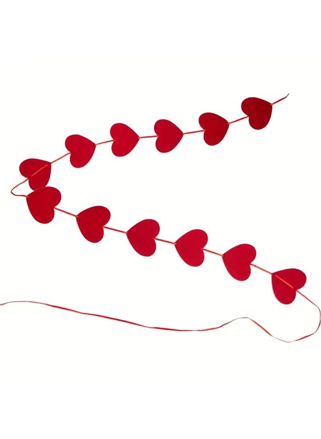 48 Pcs DIY Non Woven Love Flag With Rope Adjustable Length - Image 4