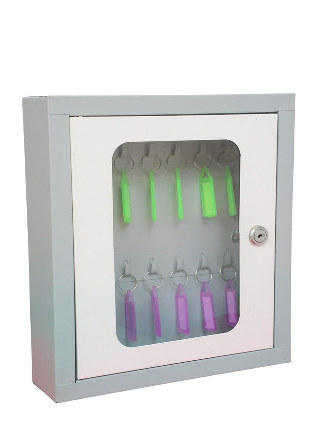 LEPOSE Aluminium with 14Key Chains Key Manager for Wall Stylish, Key Holder, 14 Key Slots Keys Stand for Wall, Key Stand, Key Manager for Wall, Key Hangers for Wall, Wall Mounted Key Box - Image 1