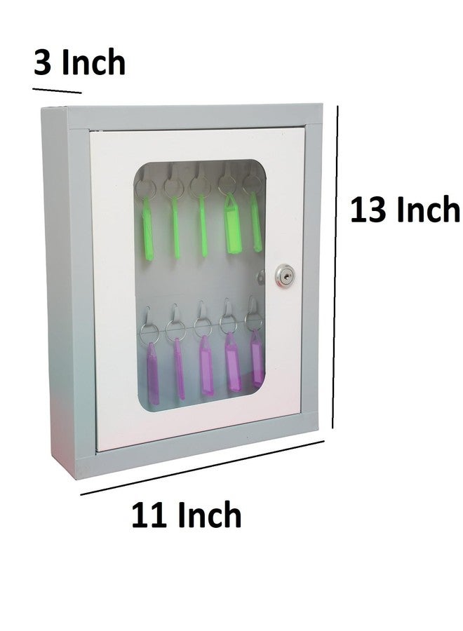 LEPOSE Aluminium with 14Key Chains Key Manager for Wall Stylish, Key Holder, 14 Key Slots Keys Stand for Wall, Key Stand, Key Manager for Wall, Key Hangers for Wall, Wall Mounted Key Box - Image 3