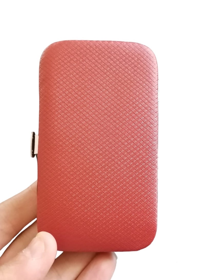 8-Piece Stainless Steel Manicure and Pedicure Nail Clipper Set Suitable for Manicure and Pedicure at Home and During Travel Red - Image 2