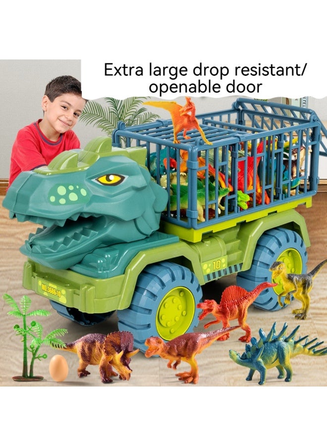 Dinosaur Truck Toys for 3 4 5 6 Year Old Boys Girls with 15 Dino Toys Playset,Large Dinosaur Carrier Truck for Kids 3-5,Toy Trucks for Boys Livestock Transport Vehicle - Image 4