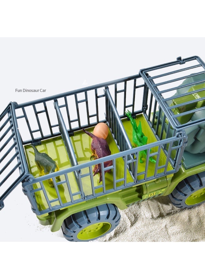 Dinosaur Truck Toys for 3 4 5 6 Year Old Boys Girls with 15 Dino Toys Playset,Large Dinosaur Carrier Truck for Kids 3-5,Toy Trucks for Boys Livestock Transport Vehicle - Image 5