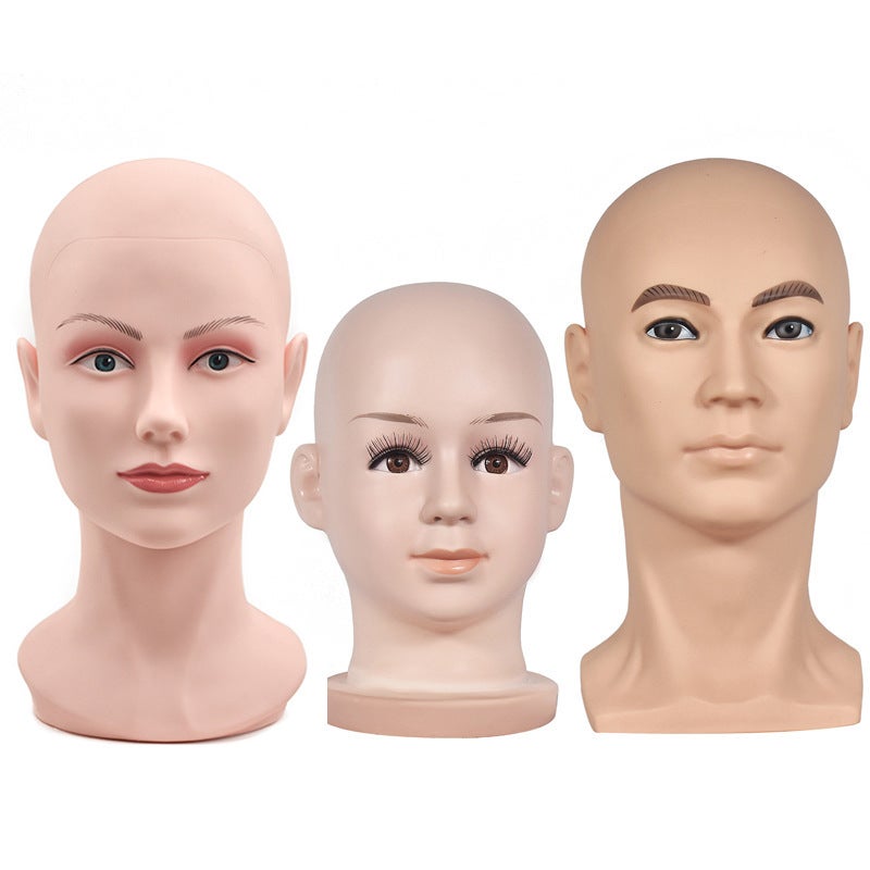 Men'S Simulation Model Head Mask Display Stand Children'S Doll Head Hat Female Head Model Head Bracket Bald Head - Image 2