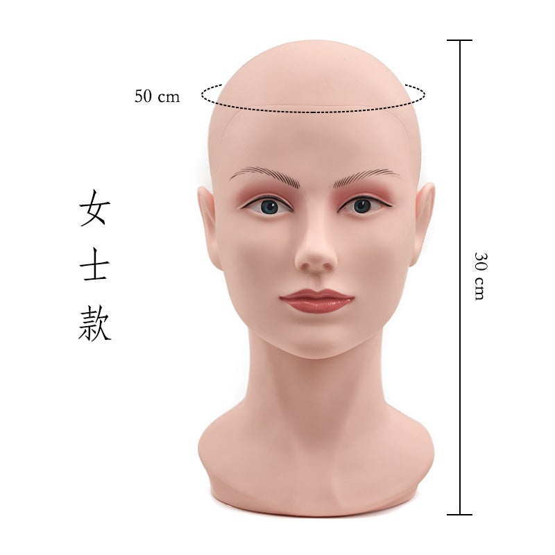 Men'S Simulation Model Head Mask Display Stand Children'S Doll Head Hat Female Head Model Head Bracket Bald Head - Image 1