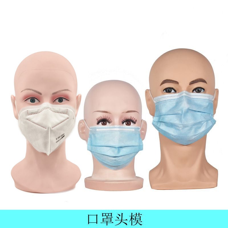 Men'S Simulation Model Head Mask Display Stand Children'S Doll Head Hat Female Head Model Head Bracket Bald Head - Image 3