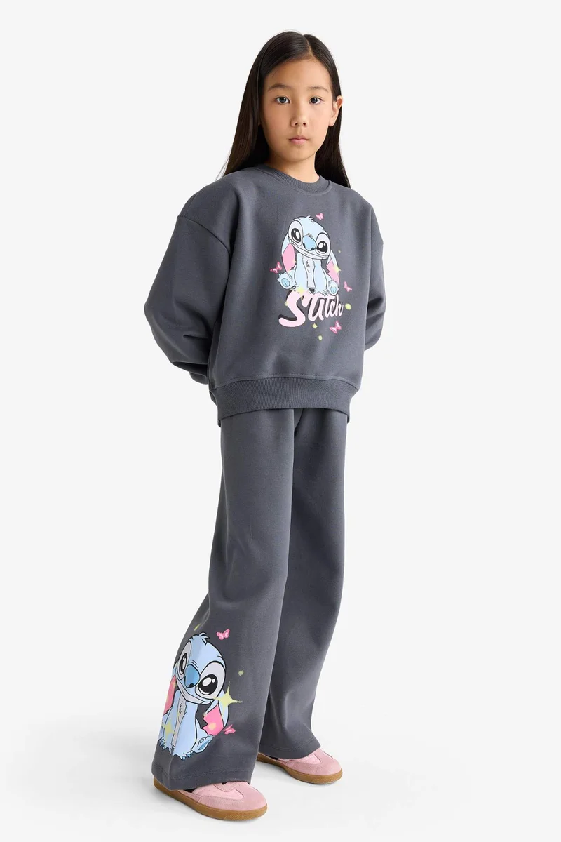 ديفاكتو Girl Disney Lilo &amp; Stitch 2 Piece Sweatshirt Sweatpants