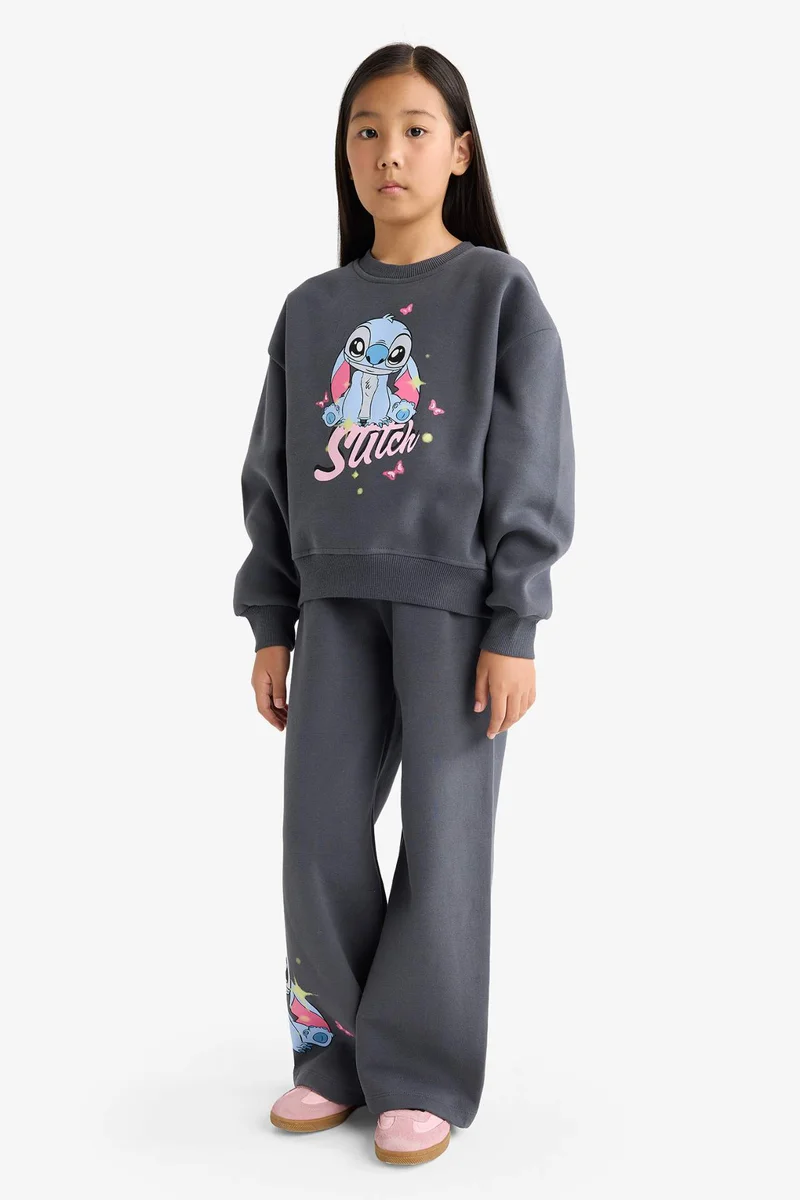 ديفاكتو Girl Disney Lilo &amp; Stitch 2 Piece Sweatshirt Sweatpants