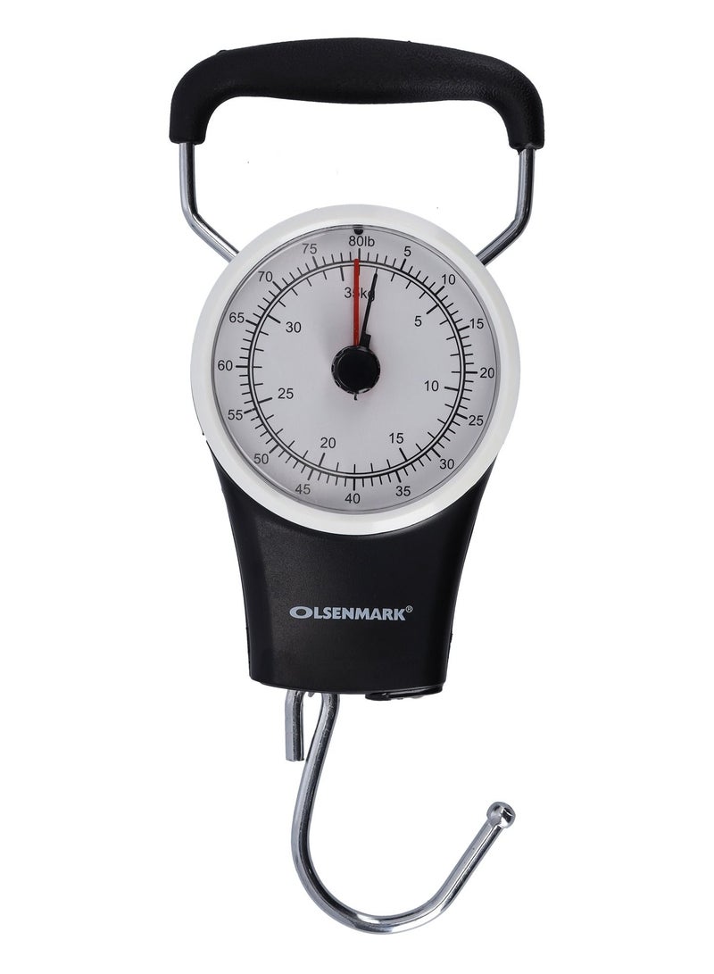 Olsenmark ميزان أمتعة ميكانيكي من ألسنمارك بشاشة كبيرة - سعة 35 كجم - Image 1