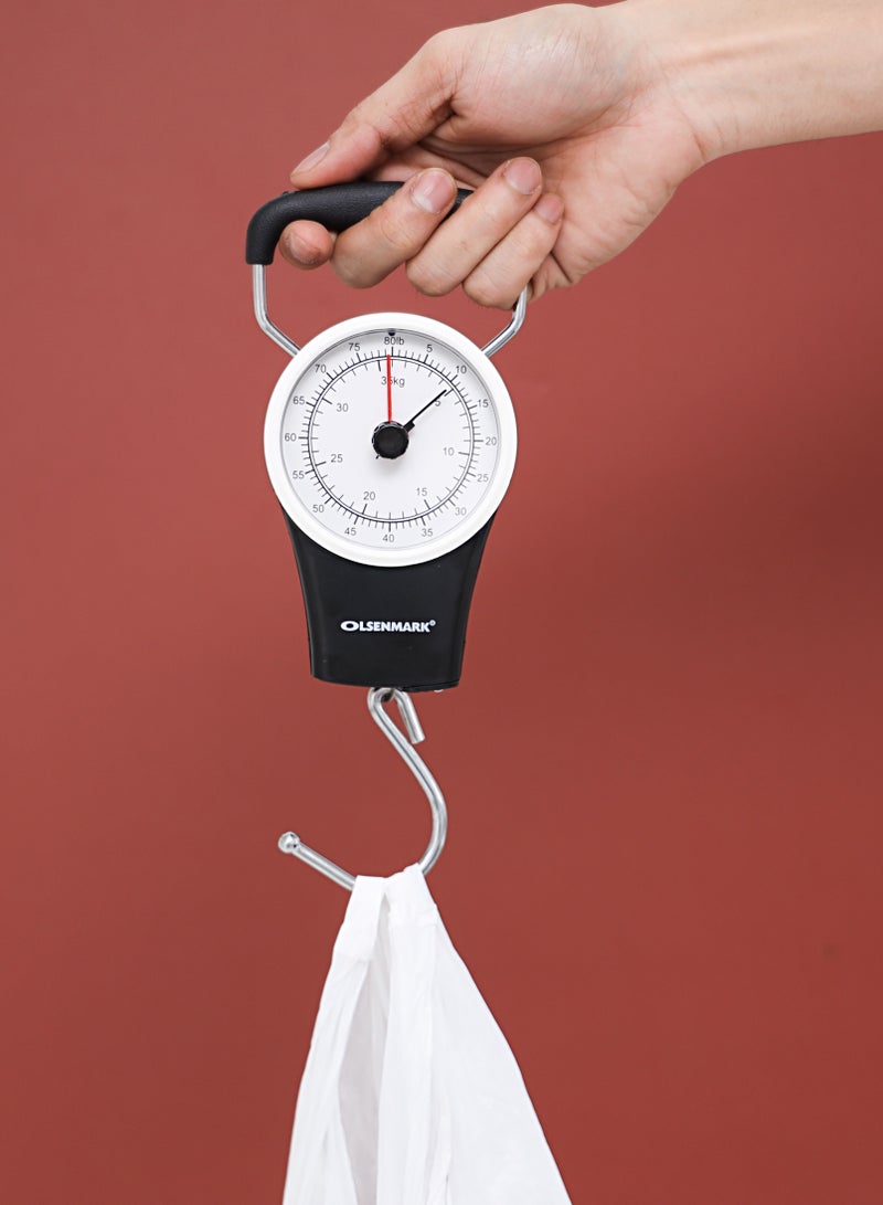 Olsenmark ميزان أمتعة ميكانيكي من ألسنمارك بشاشة كبيرة - سعة 35 كجم - Image 5