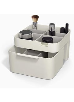 Joseph Joseph Joseph Joseph 75004 Viva Makeup Cosmetic Storage Organizer with Drawer, Medium, Shell 