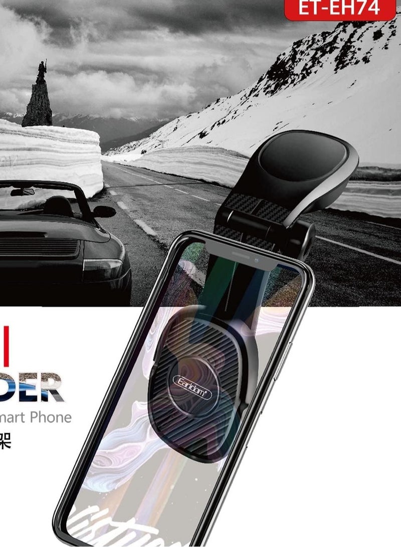ET-EH74 Mobile Car Holder – Adjustable Dashboard and Air Vent Mount for Smartphones (Black) - Image 3