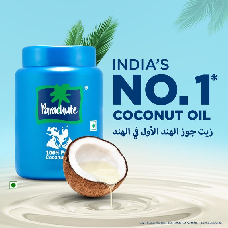 Parachute زيت جوز الهند النقي 100% باراشوت، 600 مل - Image 3