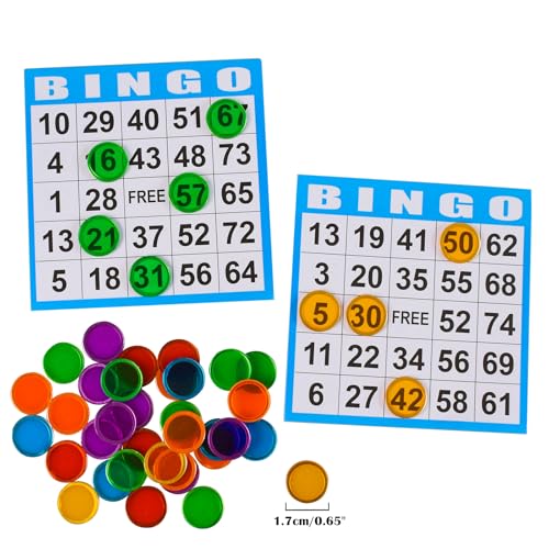 SEETOOOGAMES Disposable Bingo Cards Bulk- 1on Blue Paper (100 Books of 5 Sheets) for Large Groups - Image 5