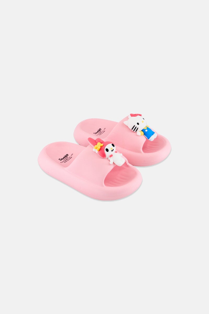 Sanrio Toddlers Girl Hello Kitty Slip On Slippers, Pink  - Image 1