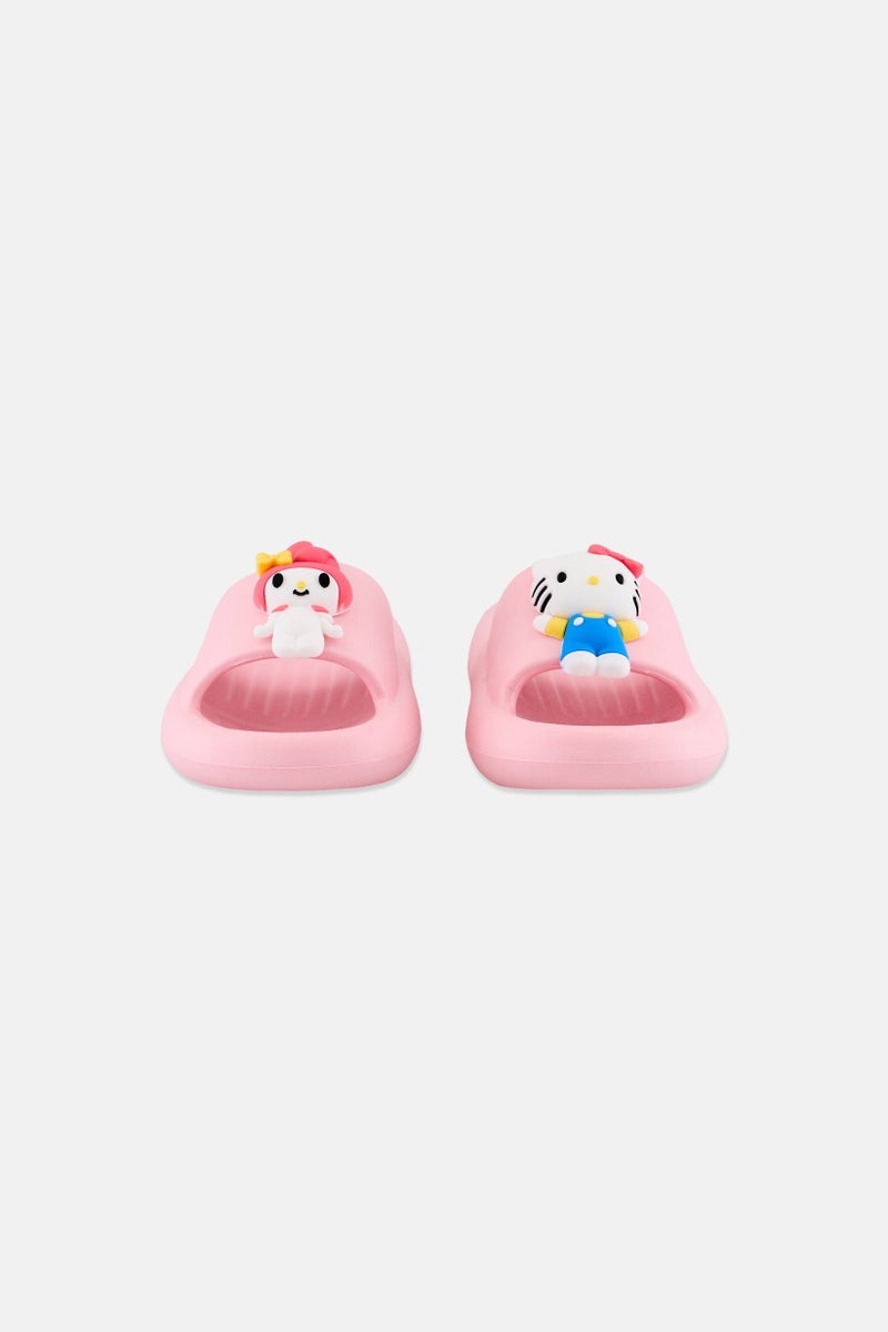 Sanrio Toddlers Girl Hello Kitty Slip On Slippers, Pink  - Image 2
