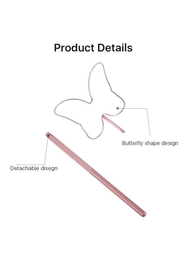 Miuffue Butterfly Lash Mirror 2.5 Cute Eyelash Mirror Stainless Steel Detachable Lash Mirror Makeup Mirror For Lash Extension Supplies Pink - Image 5