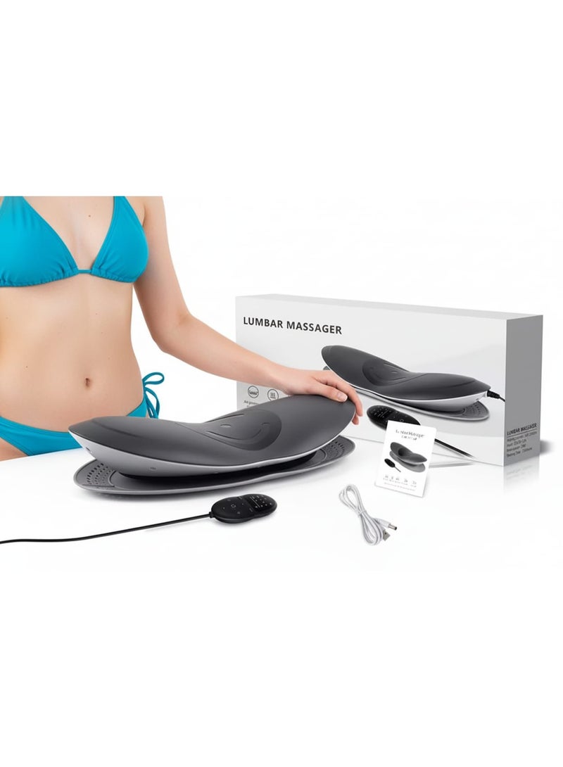 Electric Lumbar Traction Device with Infrared Heating & Vibration – Adjustable Back Support Stretcher for Lower Back Pain Relief, Muscle Relaxation, Spine Alignment, and Improved Flexibility – Electric Lumbar Heating and Vibration Massager for Home or Office Use – Smart Air Pressure Support System with Safety Protection & Automatic Control - Image 1