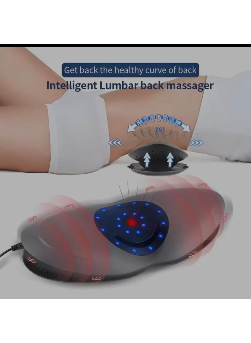 Electric Lumbar Traction Device with Infrared Heating & Vibration – Adjustable Back Support Stretcher for Lower Back Pain Relief, Muscle Relaxation, Spine Alignment, and Improved Flexibility – Electric Lumbar Heating and Vibration Massager for Home or Office Use – Smart Air Pressure Support System with Safety Protection & Automatic Control - Image 3
