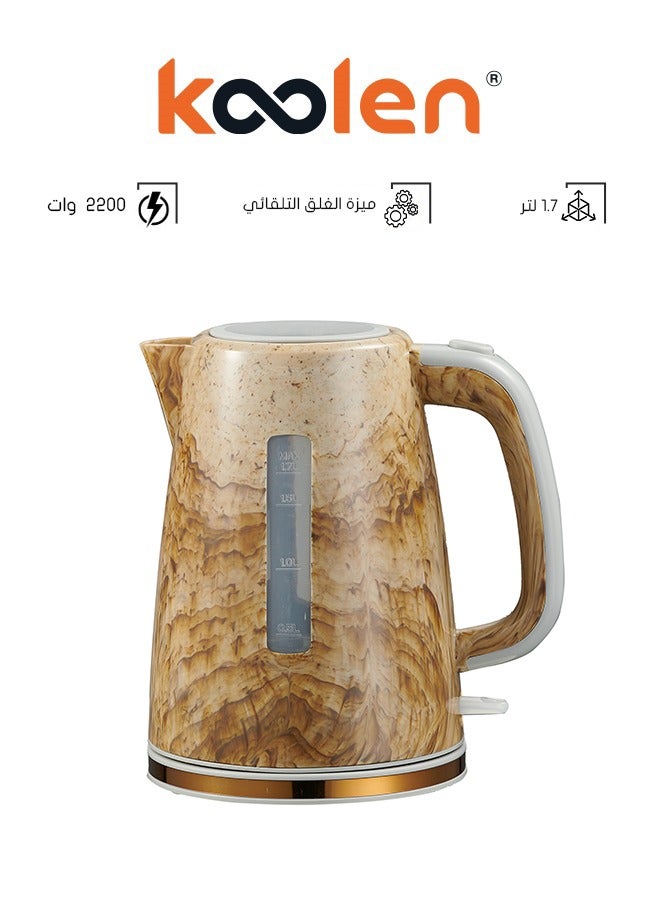 KOOLEN Electric Kettle - 1.7 L 2200 W 800102040 Brown Marble - Image 1