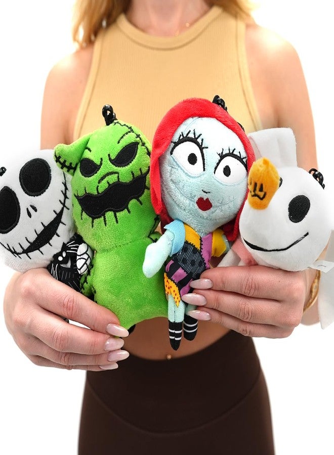 Wondapop Disney The Nighmare Before Christmas 6" Plush Clip Figures, Halloween Decoration Featuring Jack Skellington, Sally, Oogie and Zero, Pack of 4 - Image 2
