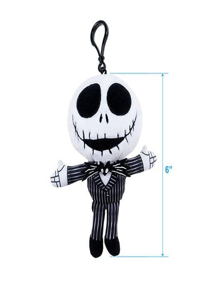 Wondapop Disney The Nighmare Before Christmas 6" Plush Clip Figures, Halloween Decoration Featuring Jack Skellington, Sally, Oogie and Zero, Pack of 4 - Image 3