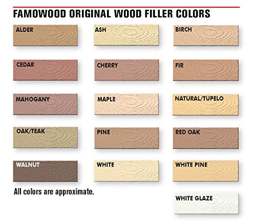 FamoWood فاموود 36141100 معجون خشب أصلي - 1/4 باينت، ألدر - Image 3