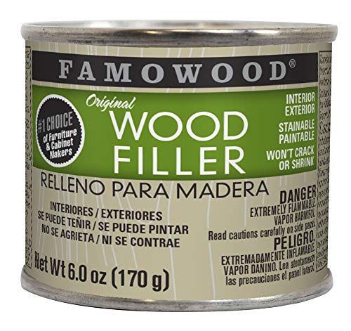 FamoWood فاموود 36141100 معجون خشب أصلي - 1/4 باينت، ألدر - Image 1