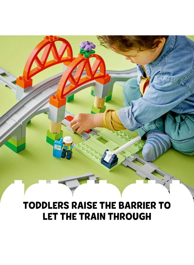 LEGO Duplo Town Train Bridge And Tracks Expansion Set 10426 (42) Pieces
