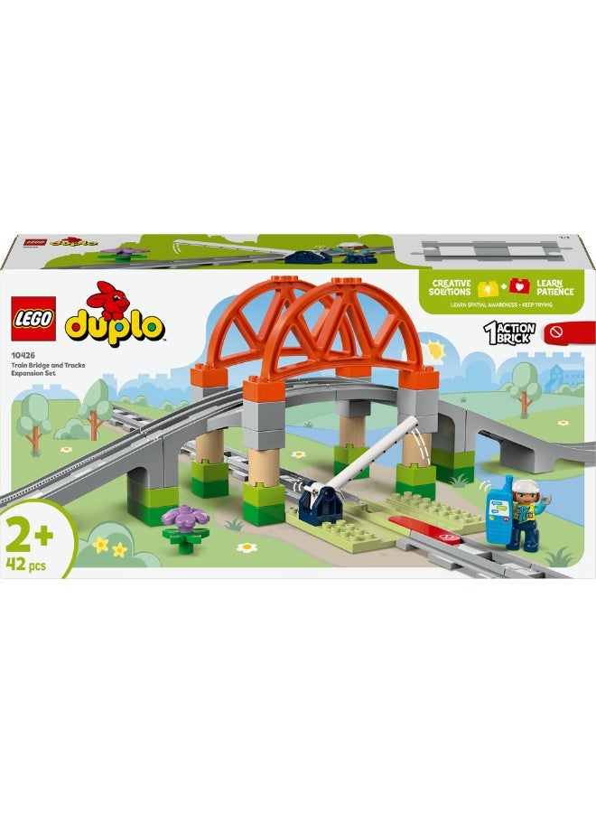 LEGO DUPLO Train Bridge and Tracks Expansion Set Toy 10426 (Age 2+, 42 Pieces) - Image 2