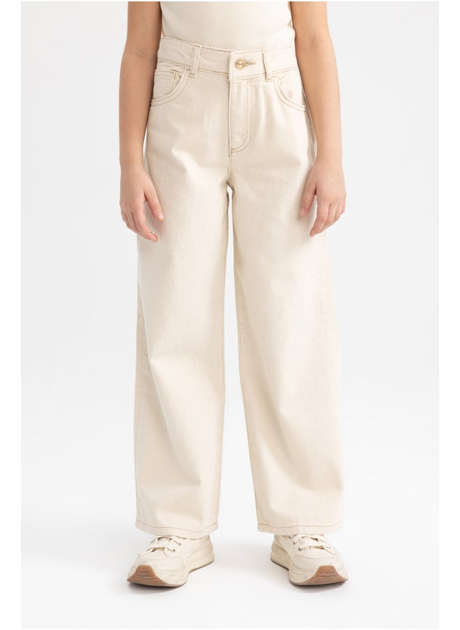 DeFacto - Girl Wide Leg Denim Trousers - Image 1