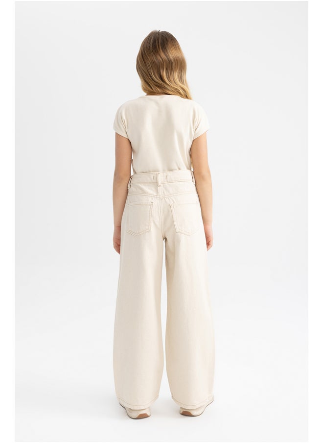 DeFacto - Girl Wide Leg Denim Trousers - Image 1