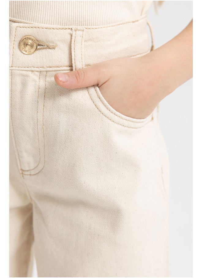 DeFacto - Girl Wide Leg Denim Trousers - Image 1