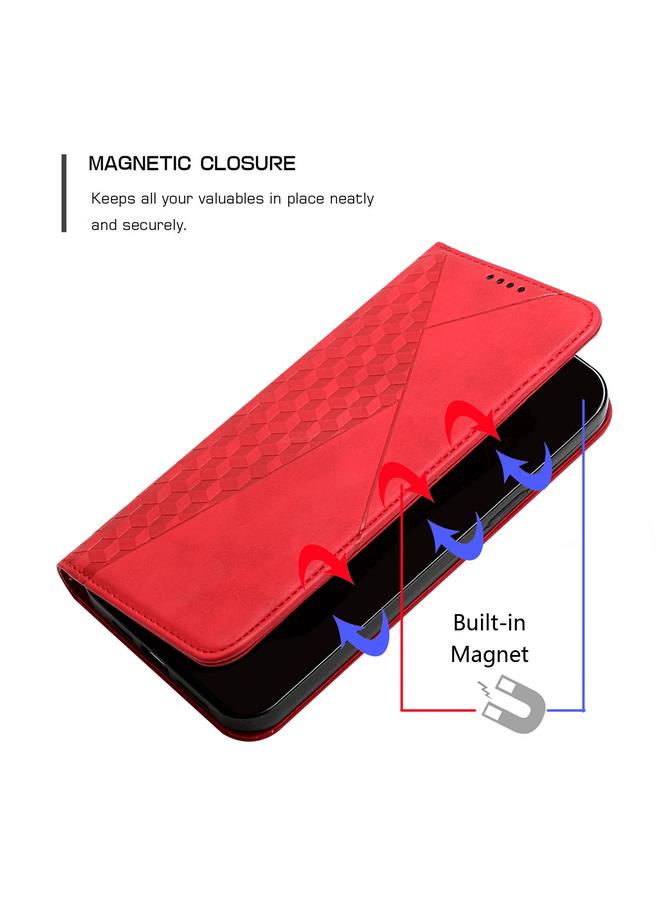 S-TOP Case For Motorola Edge 30 Diamond Pattern Splicing Skin Feel Magnetic Phone Case - Image 4