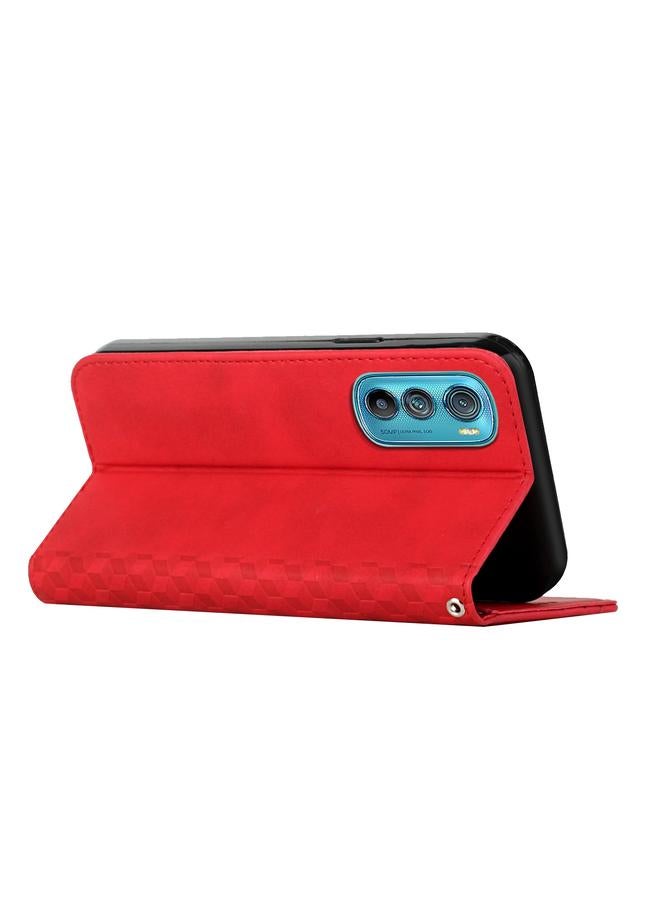 S-TOP Case For Motorola Edge 30 Diamond Pattern Splicing Skin Feel Magnetic Phone Case - Image 3