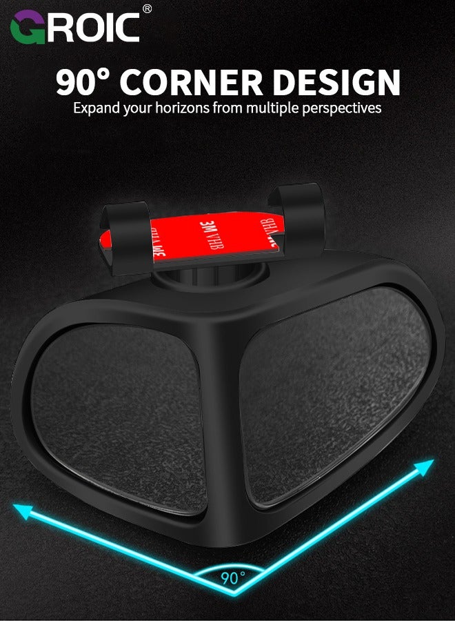 GROIC 2 Packs Blind Spot Mirror for Car, Blind spot Mirrors Parking aid Mirror for Cars, Paste in Type 360° Rotatable Wide Angle Convex Mirror,Universal Automotive Exterior Accessories  - Image 3