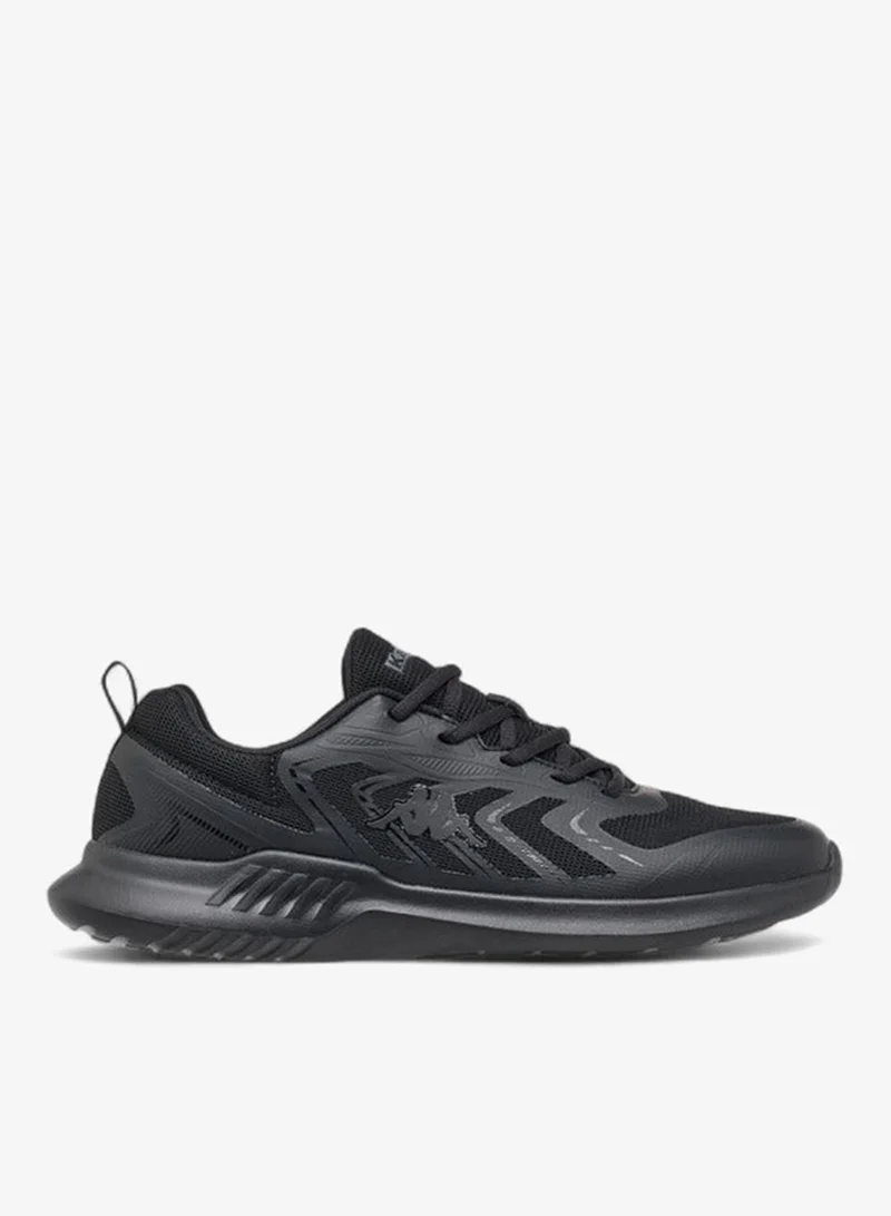 Men's Logo Print Sports Shoes with Lace-Up Closure