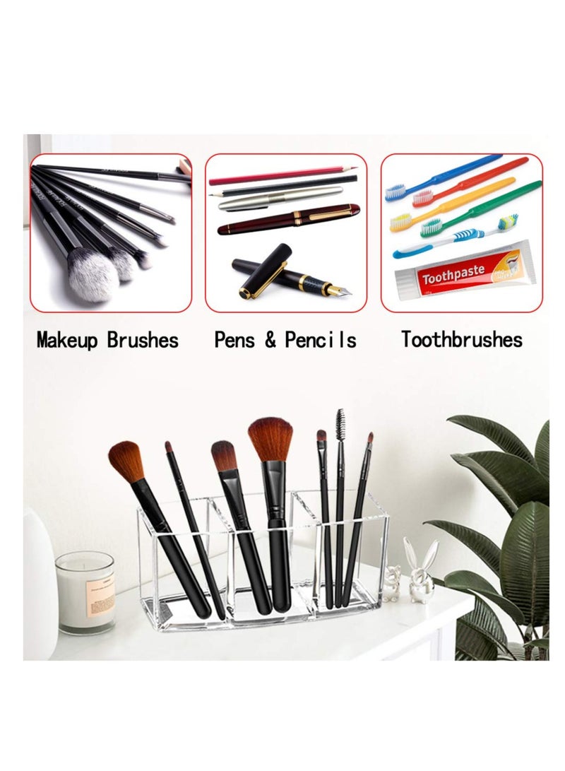 خاجول الاكريليك فرشاة ماكياج حامل - فرشاة ماكياج شفافة حالة التخزين 18 * 8 * 4.7cm - Image 3