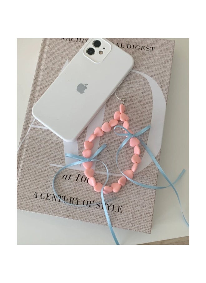 NIBEMINENT Phone Charm/ Chain Strap for Women Girls, Teenage Bowknot Cell Phone Case Lanyard Wrist Strap 